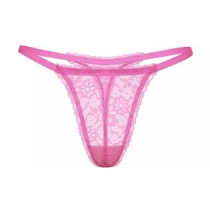 Victoria's Secret Sexy V-String G-String Skimpy Strappy Pink Peony S M L XL XXL